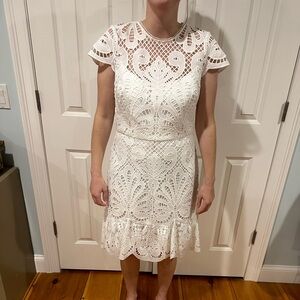 White lace dress
